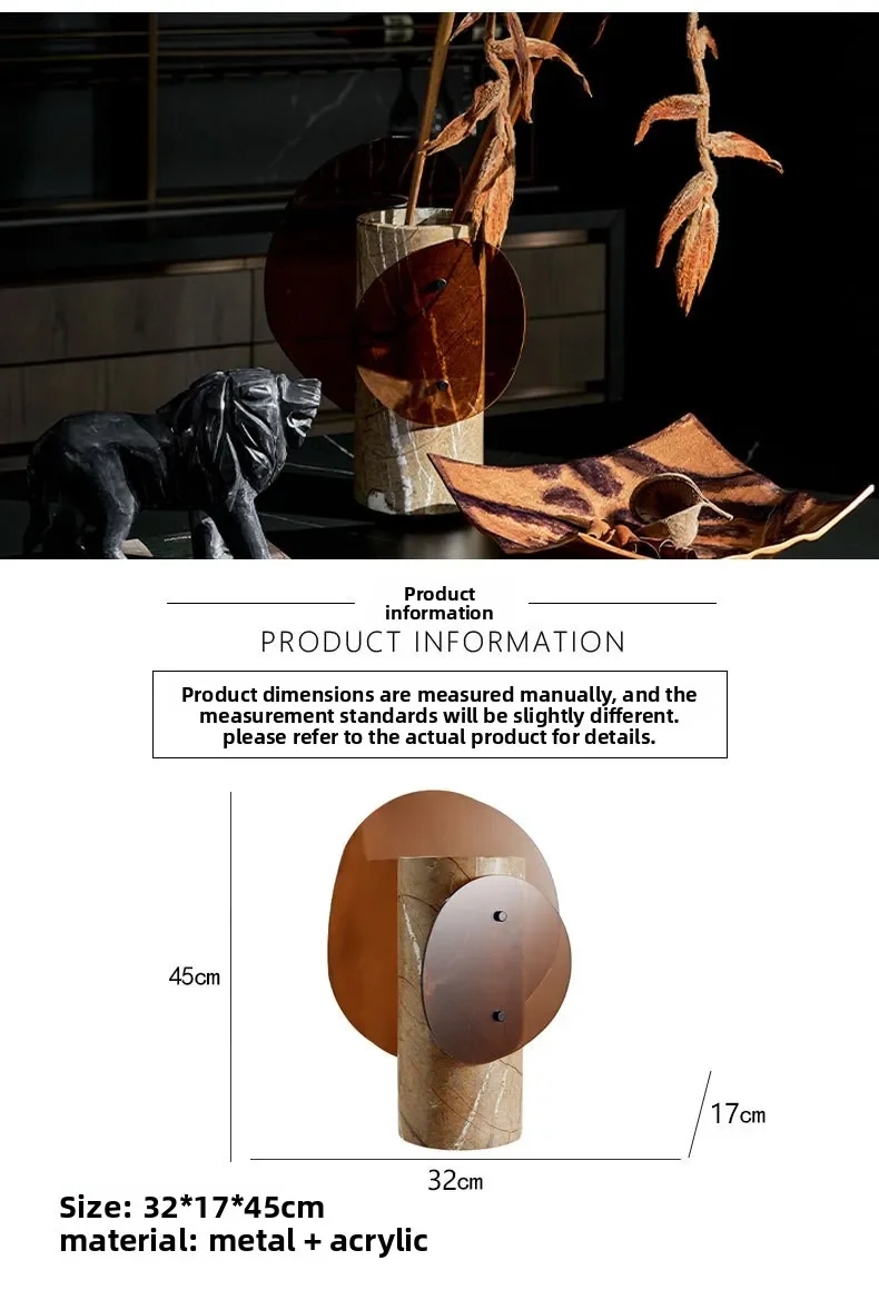 Medieval style geometric composition rainforest brown flower utensils hotel homestay study living room advanced sense