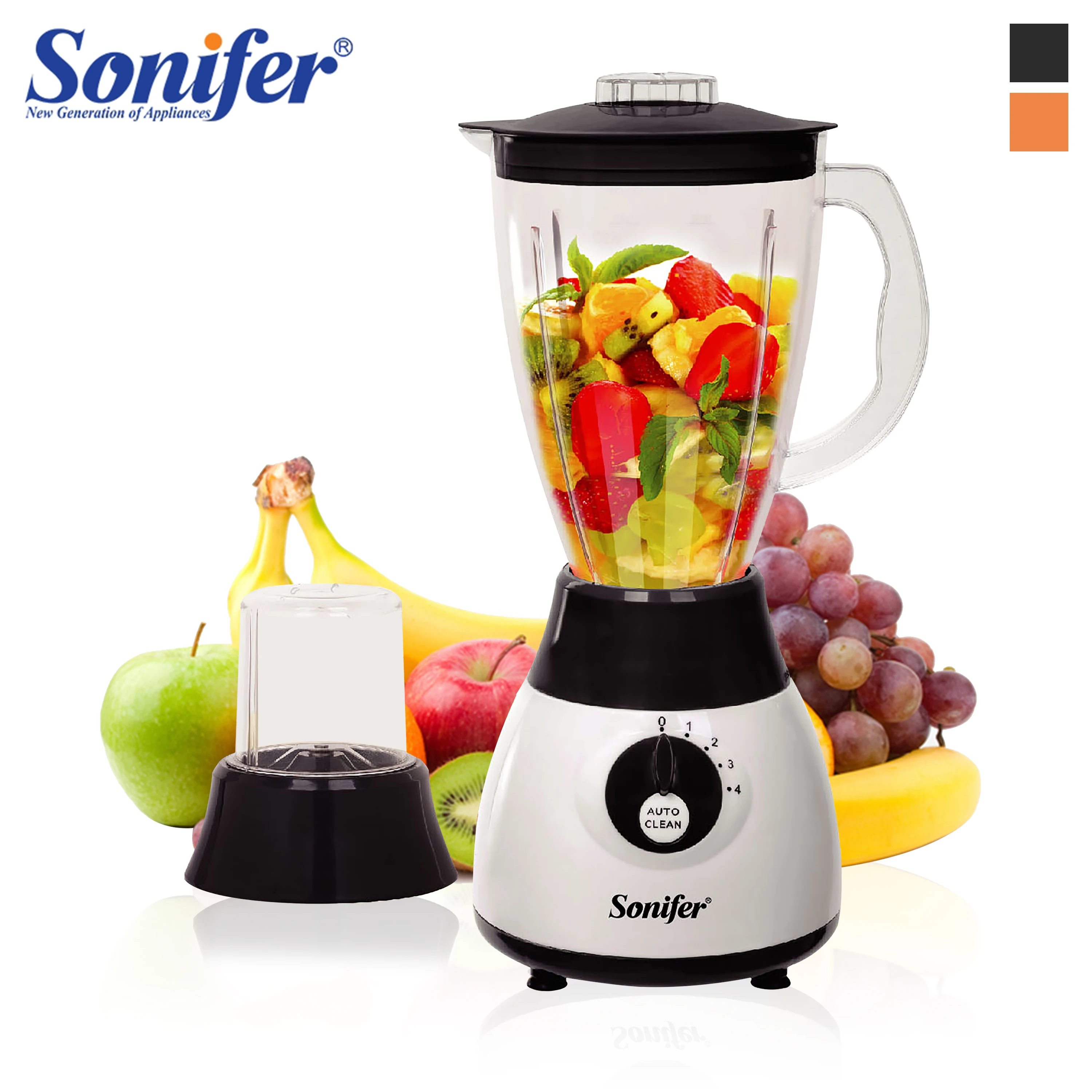 2 in 1 Stand Blender&Meat Grinder&Juicer&Grinding 300W Stainless Steel Kitchen Mixer Fruit Food Processor Ice Smoothies Sonifer