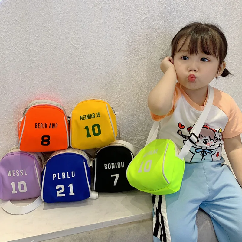 Children Messenger Bag Fashionable Printed Sports Shoulder Bag for Cute Children Letters Mother Kids Bags for Girl Travel Bags