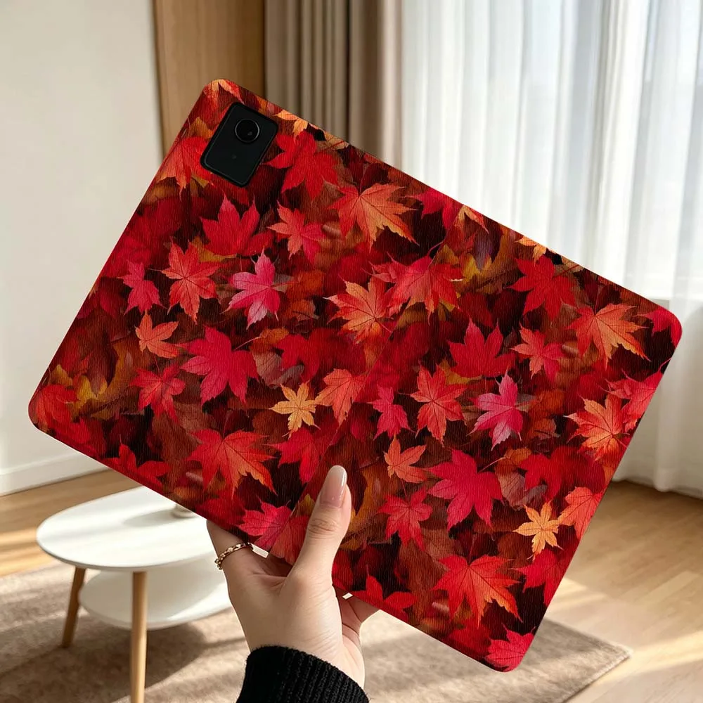 Autumn Maple Leaves Pattern For Lenovo Xiaoxin Pad Pro Tab P12 P11 11 13 11.2 inch K11 Plus Pen Tray Tablet Case Soft