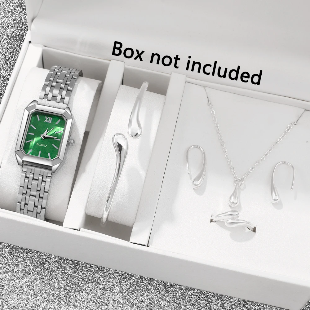 6pc  fashionable quartz watch and versatile accessory set for daily wear as gifts for friends and family
