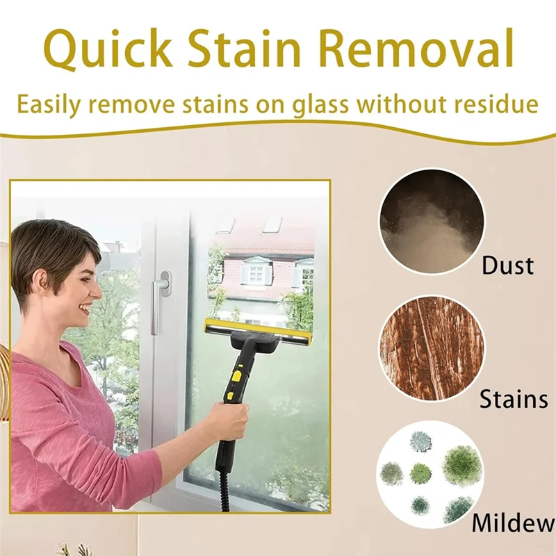 ABVI-насадка для окон и набор скребков для Karcher SC2 SC3 SC4 SC5 CTK10 CTK20, аксессуар для пароочистителя для чистящих средств