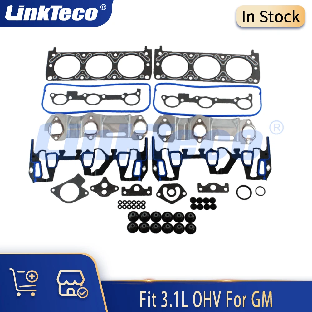 

Engine Parts Full Gasket Set Fit 3.1L OHV for GM 1995-1999 Buick Chevrolet 3.1L Oldsmobile HS9957PT2