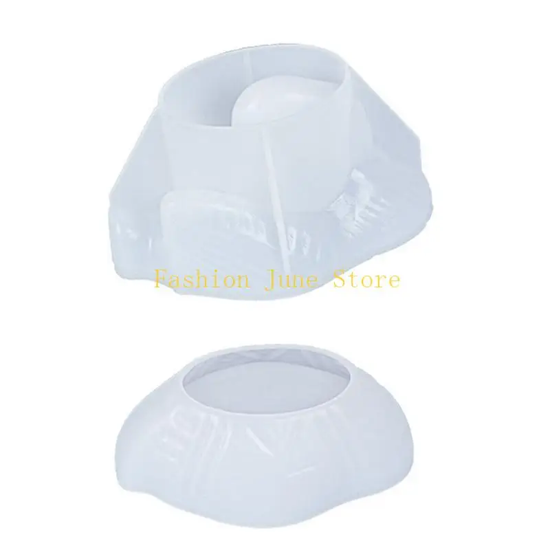 N5KA Storage Box Crystal Epoxy Resin Mold Makeup Jewelry Container Fruit Snacks Holder for Case DIY Crafts Silicone Moul