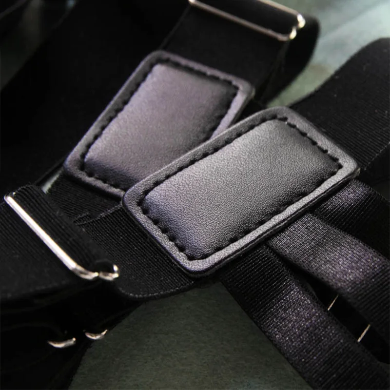 2PCS Suspenders for Shirt Holder Strap Hangers for Men Woman Pants Suspenders Braces Tactical Stocking Belt DB05