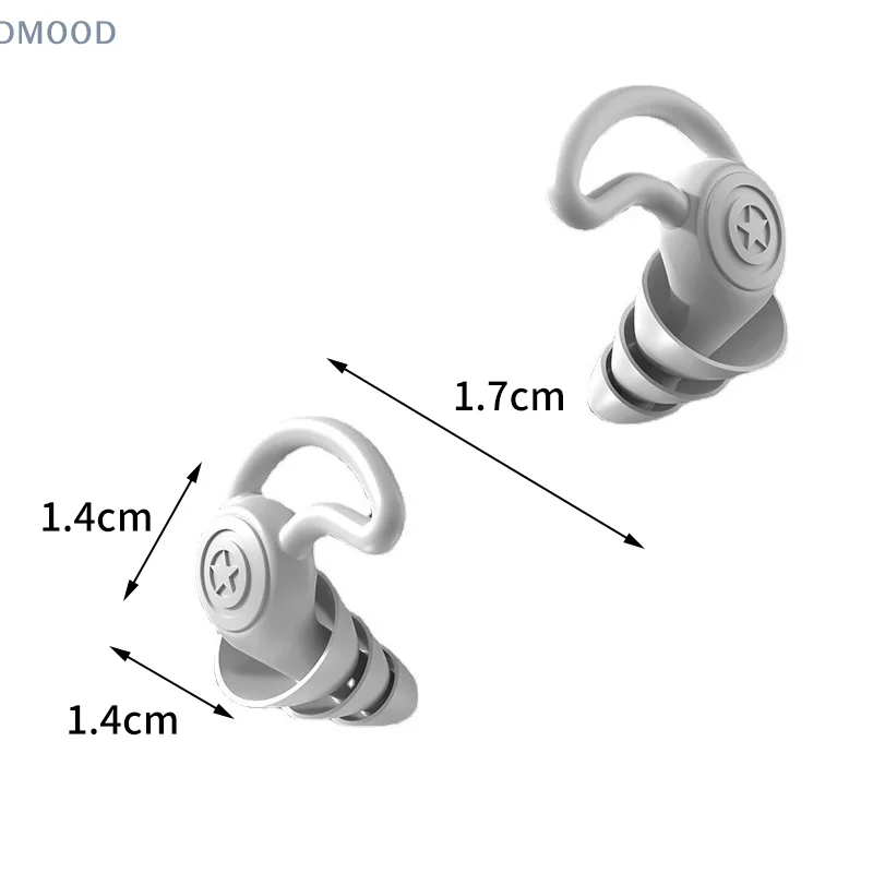 Tampões de ouvido de silicone para estudantes, isolamento acústico, macio, anti ruído, dormindo, impermeável, redução de ruído, tampões de ouvido, novo