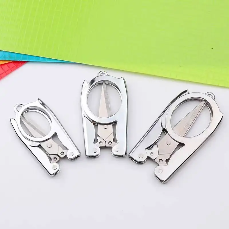 Folding Scissors Pocket Travel Small Crafts Sharp Blade Emergency Mini Foldable Travel Embroidery Scissor Thread Tailor Scissors