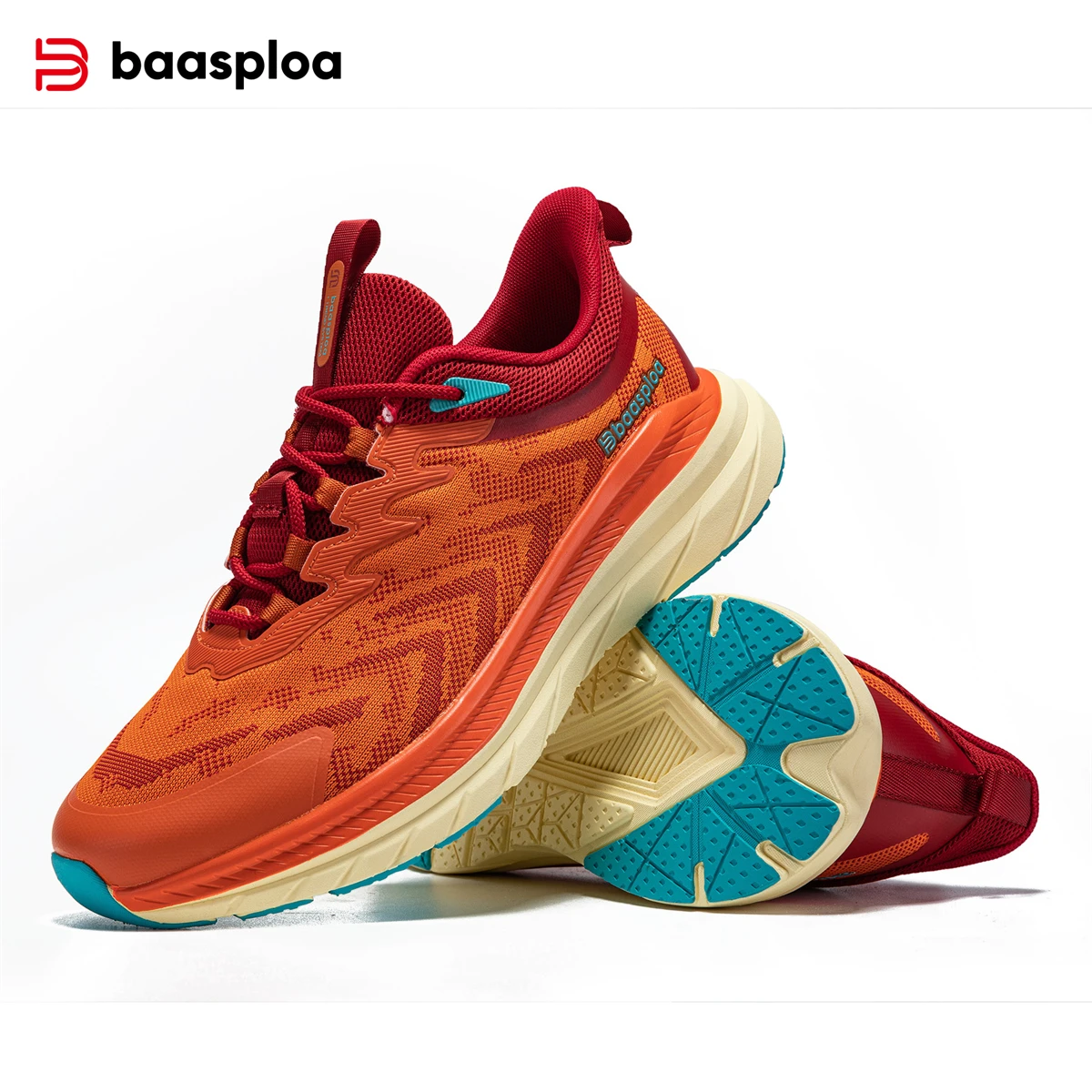 2024 Baasploa New Men Running Shoes Outdoor Casual Mesh Breathable Shock-Proof Men Sneakers Fashion Original Brand Men Shoes