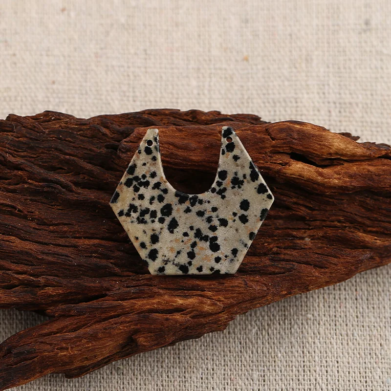 B&F Handmade Zebra Jasper  Pendants, Genuine Natural stones beads, Unique Stones for jewelry & DIY Earring Beads