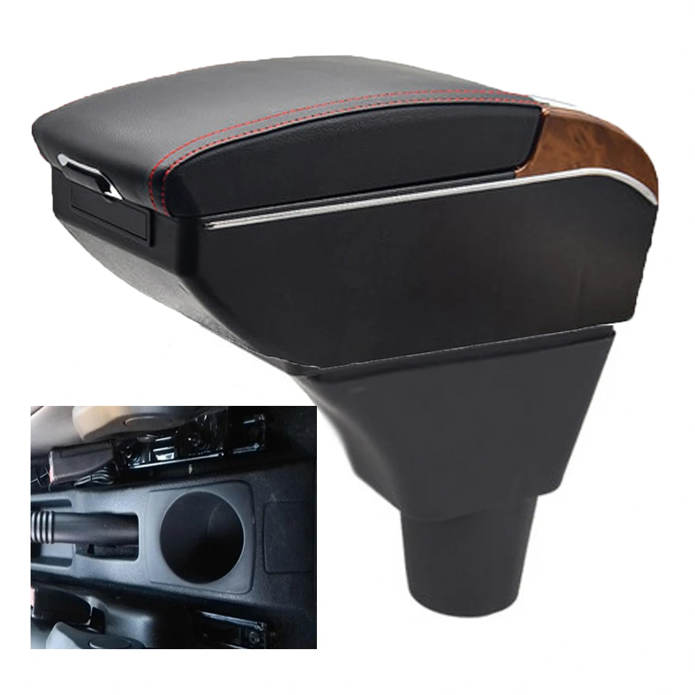 For Renault Logan Armrest Box Retrofit Parts Center Console Special Storage Space Car Elbow Rest with USB