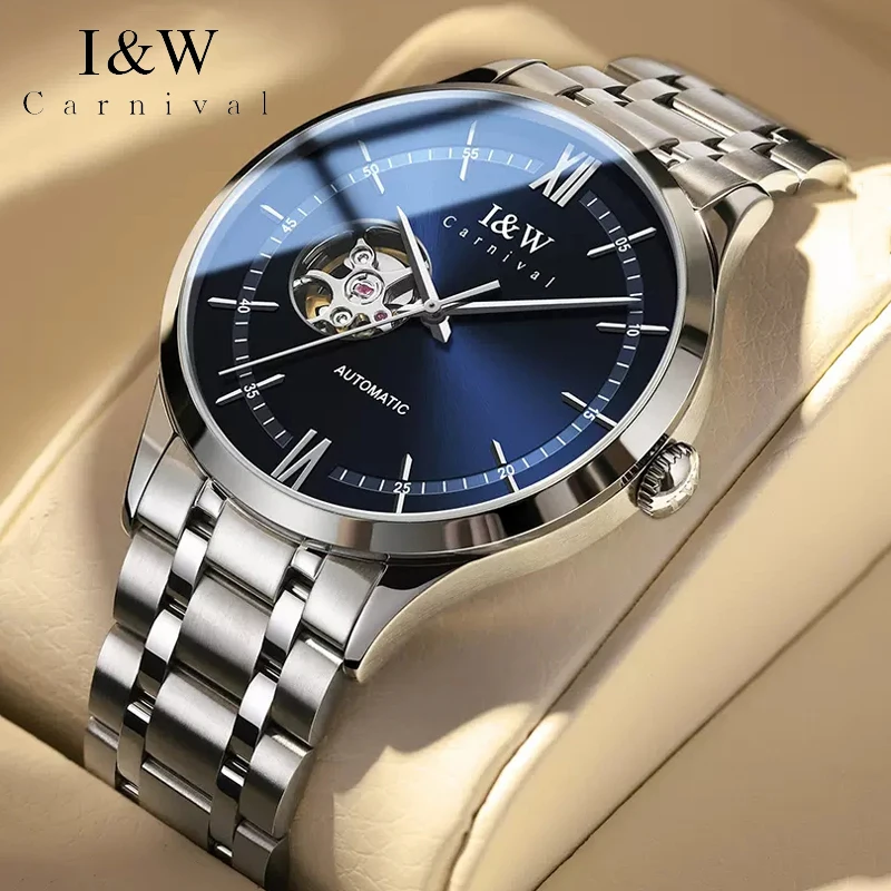 

Carnival Brand High-End IW Series Luxury MIYOTA Movement Mechanical Watch Men Stainless Steel Waterproof Sapphire Watches Mens