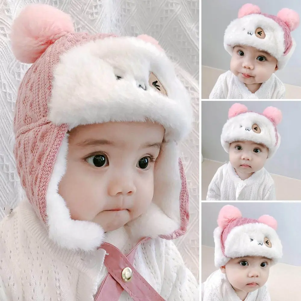 Convenient Children Cartoon Plush Velvet Lei Feng Cap Ear Protect Cap Hat With Earmuffs