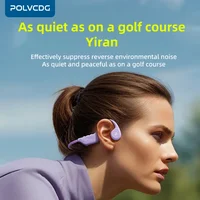 POLVCDG auriculares Bluetooth de conducción ósea 32GB deportes al aire libre auriculares para correr Bluetooth 5,4 auriculares para ciclismo X1
