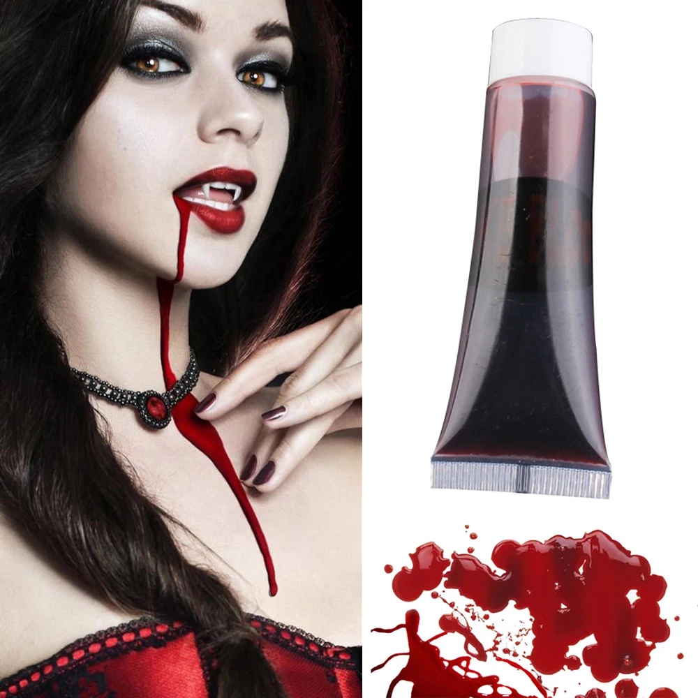 DIY Cosplay Toys Artificial Simulated Wounds Halloween Makeup Blood Plasma Body Paint Tool Fake Blood