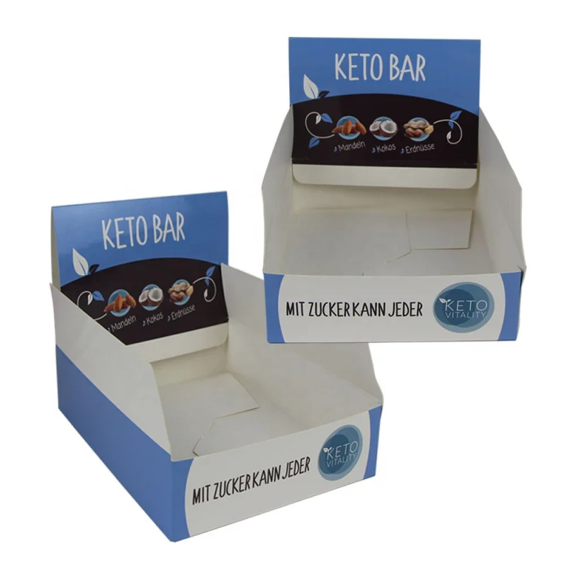2025customized.custom printed cardboard supermarket display paper box retail store coffee capsules boxes packaging
