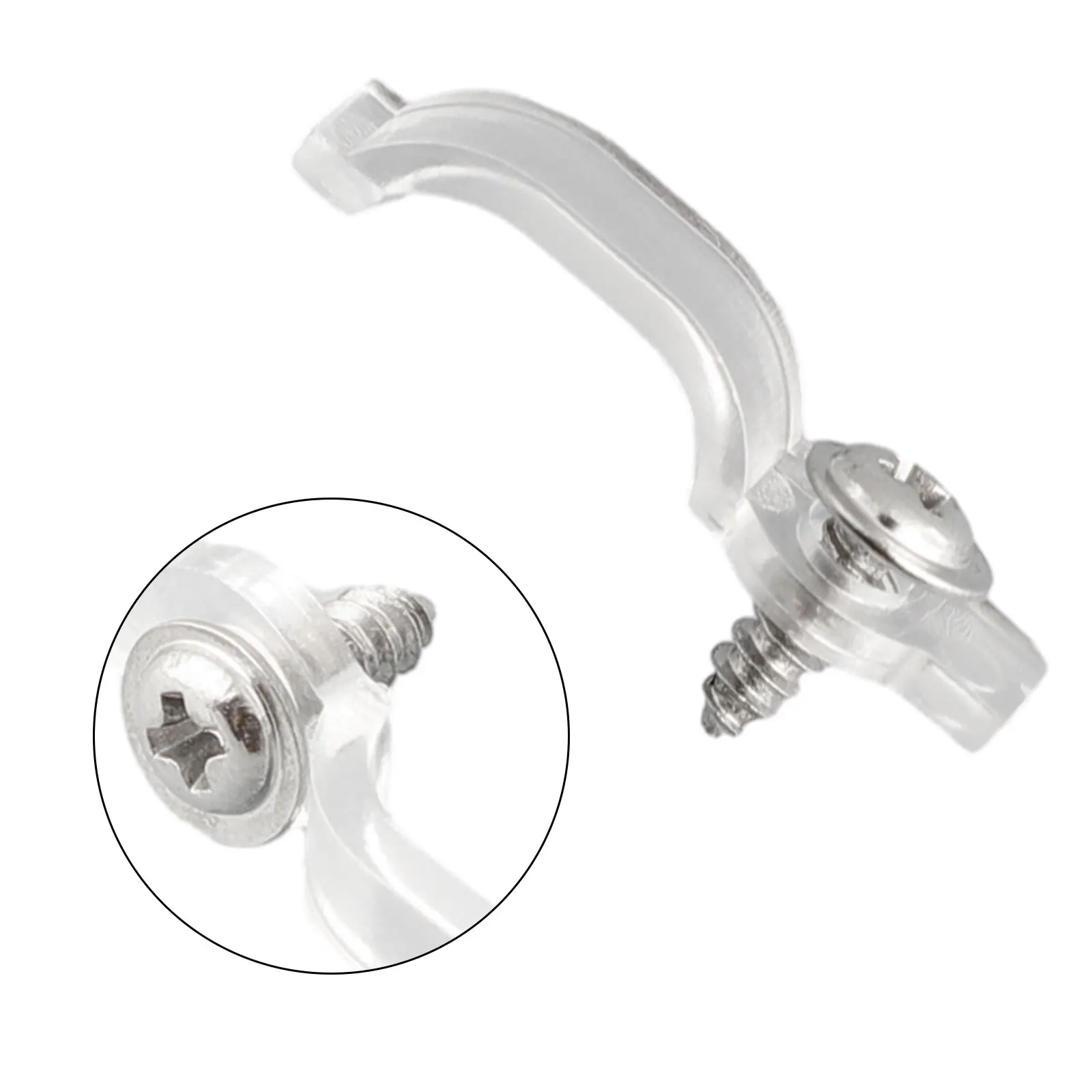 Transparent Epoxy Clips for 5050 3528 5630 3014 LED Strip Lights Designed for 10mm Width and 4mm Hollow Height Applications