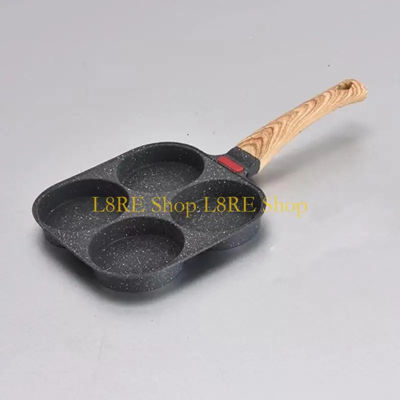 아침 식사를위한 4 컵 팬케이크 팬 쿠커와 함께 L8RE 프리드 Eggspan