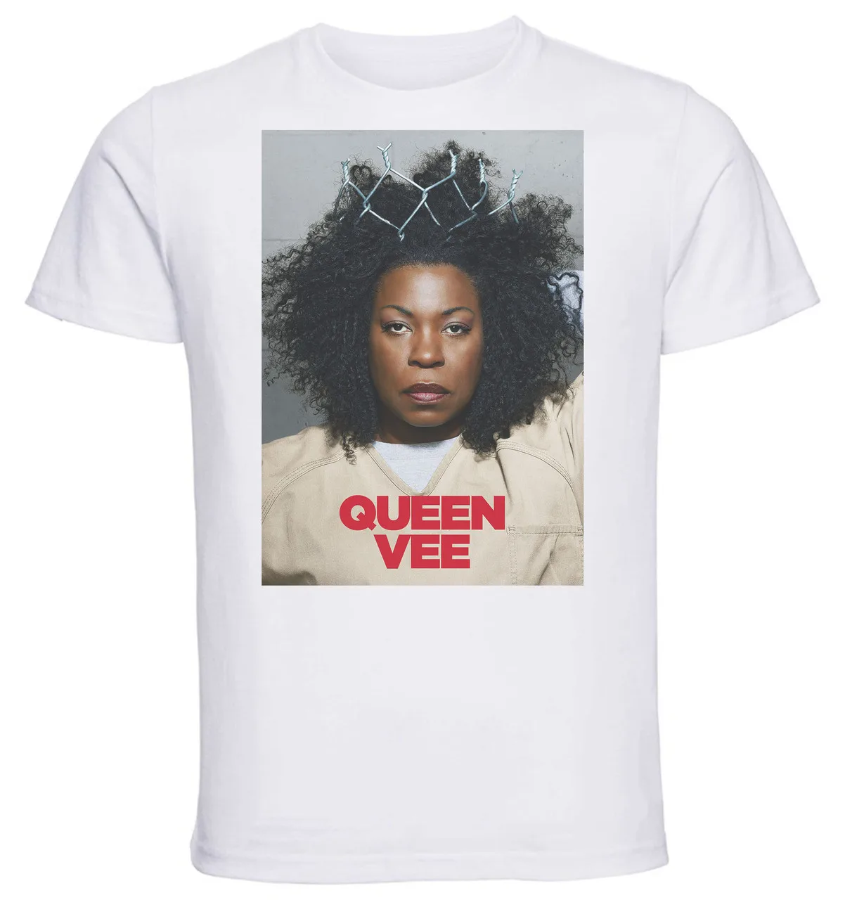 T-Shirt Unisex White TV Series Playbill Orange is the New Black Stagione 1 Yvonne Vee Parker