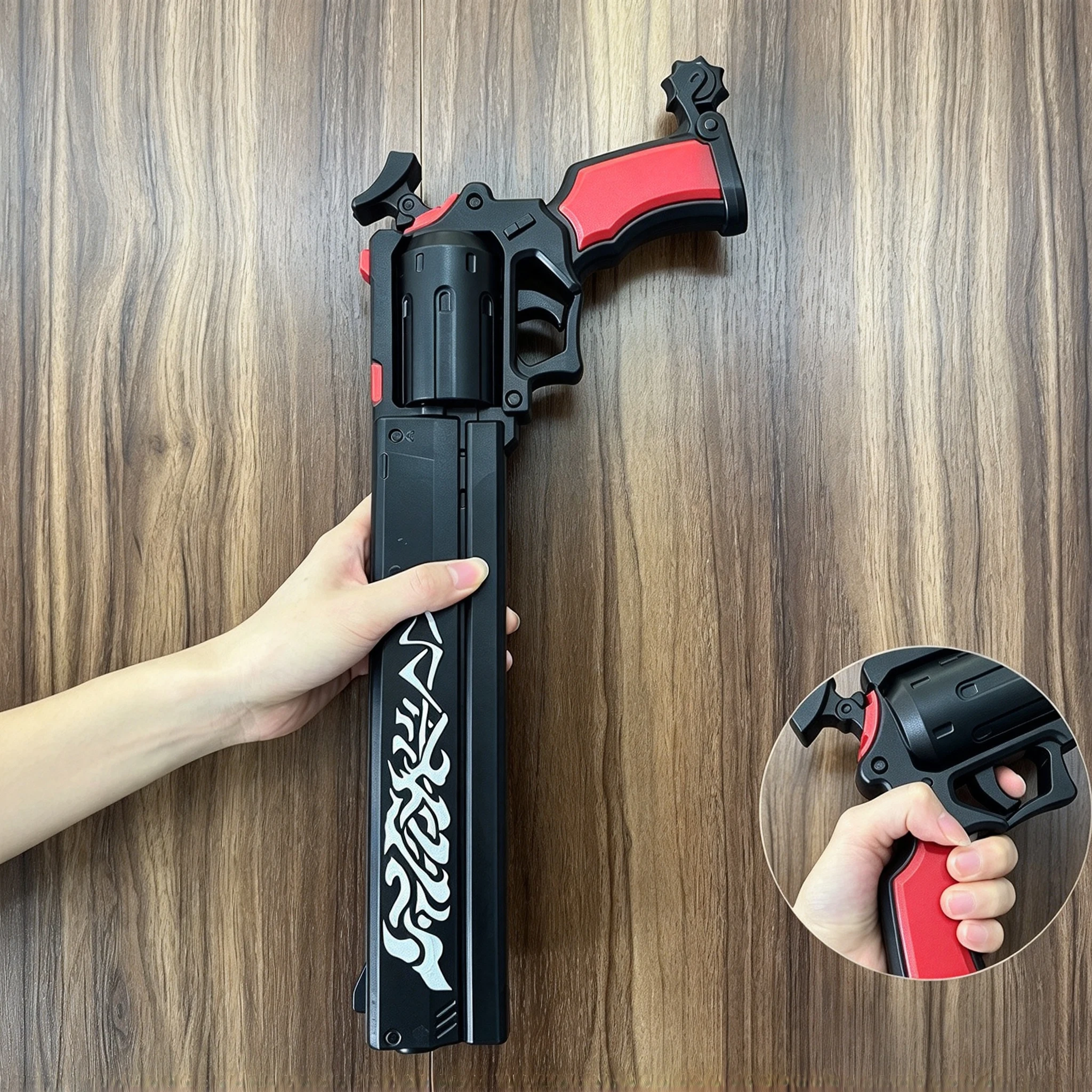 Zenless Zone Zero Billy  Revolver 45cm PU Cosplay Weapons Prop Sci-Fi Gun Model Game Costume Accessory Collector Display Gift