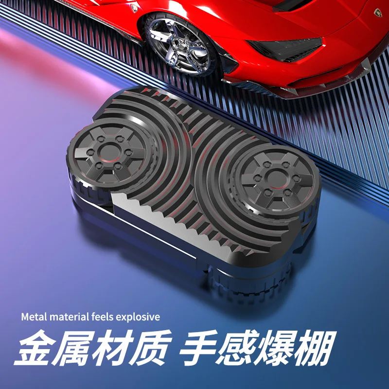 New product wheels rolling model unlimited push card palm decompression toy play decompression gyro