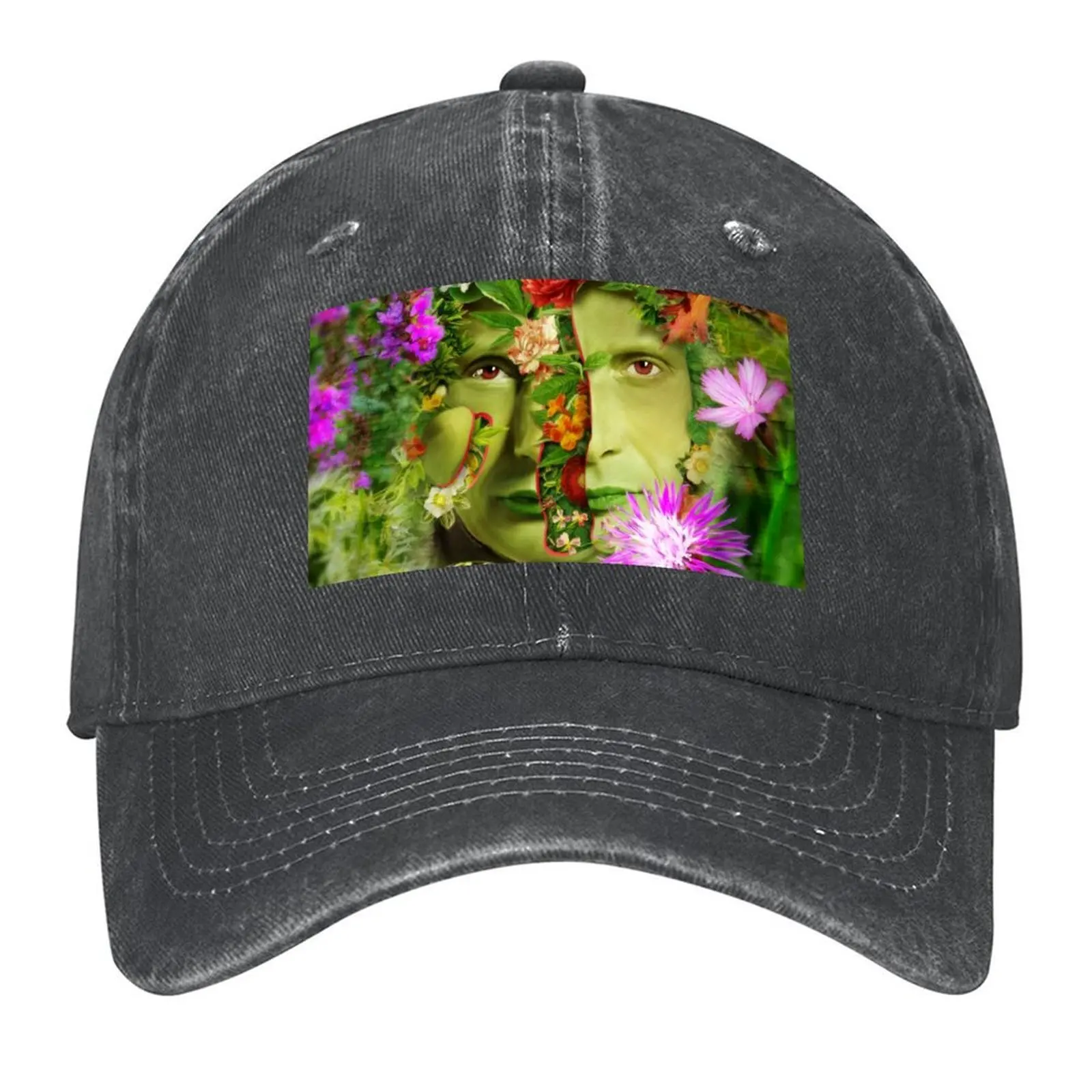 

Surreal Garden Peeled Hannibal Portrait Floral Collage Baseball Cap Sun Hat For Children hats for men tea Hat Men's Hats Women's