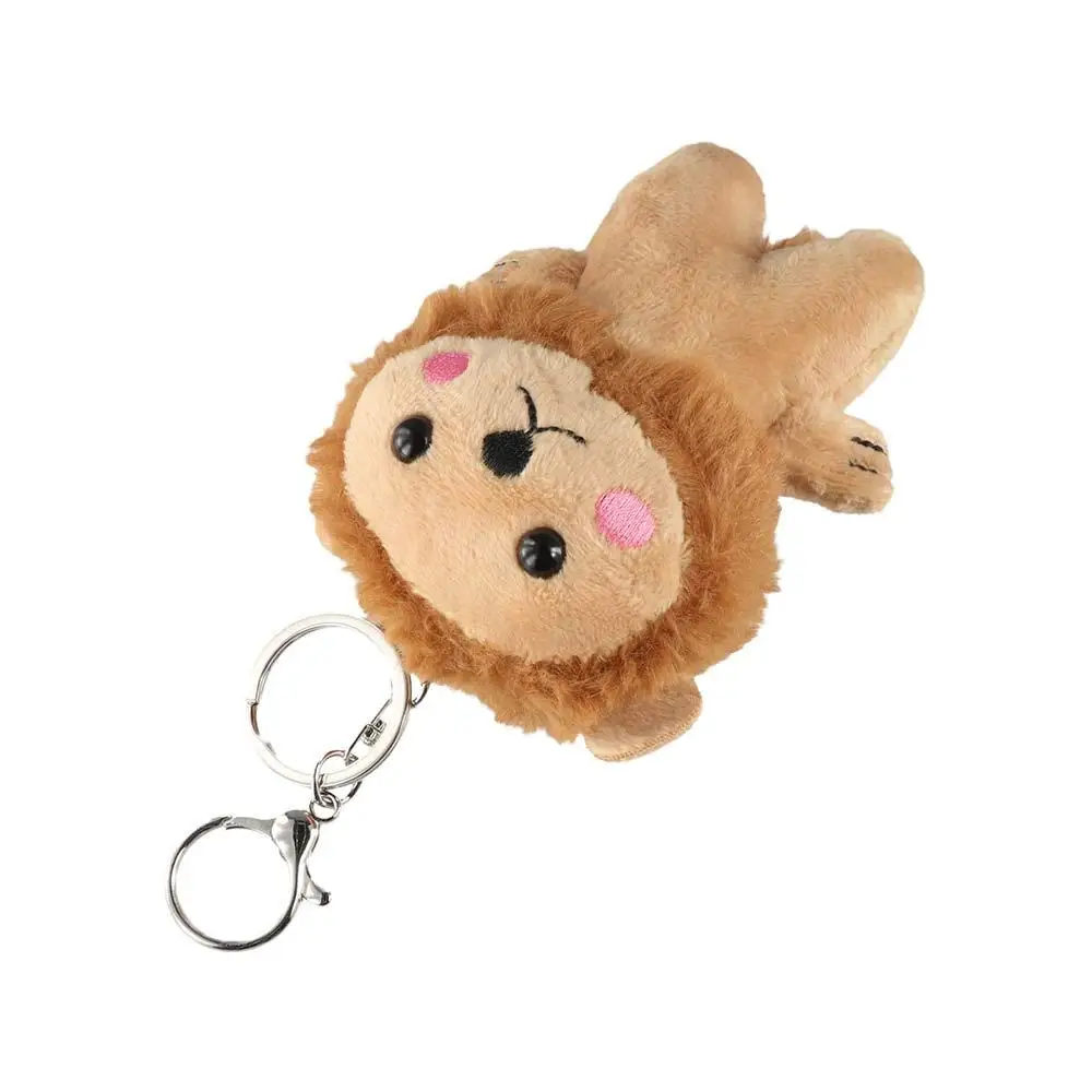 Luggage Animal Doll Soft Toy Backpack Pendant Stuffed Toys Lion Keyring Lion Plush Keychain Lion Plush Doll Plush Pendant