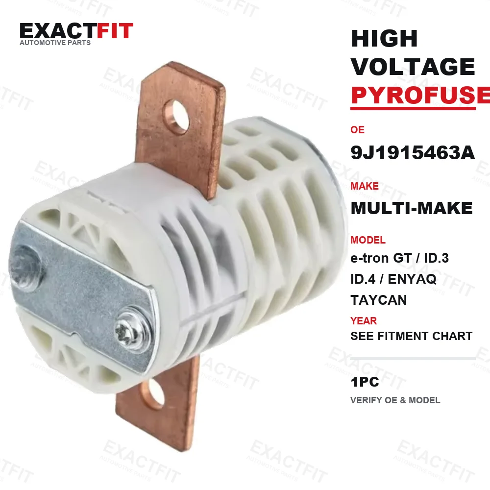 9J915463A High Voltage Battery Pyrofuse for Audi e-tron GT VW ID.3 ID.4 Skoda Enyaq Porsche Taycan Battery Disconnect Fuse