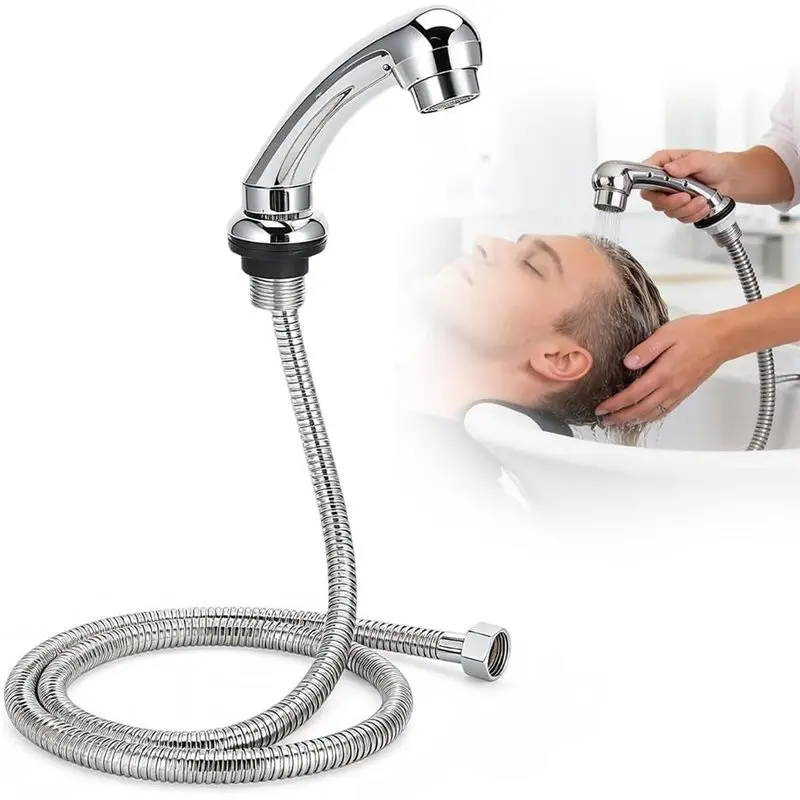 dten-シャワーヘッド（ホース付き）、abs素材、洗面台用ハンドシャワー、交換用シャワーヘッドホース、シャワーヘッド付属