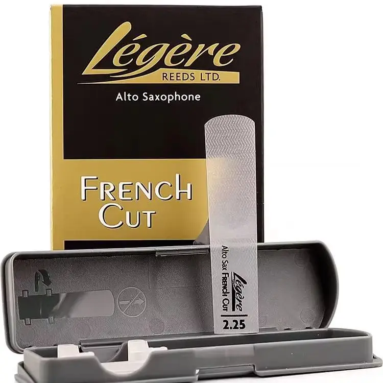 Legere French Cut Alto,Tenor Sax Reed,Premium Synthetic Woodwind Reed