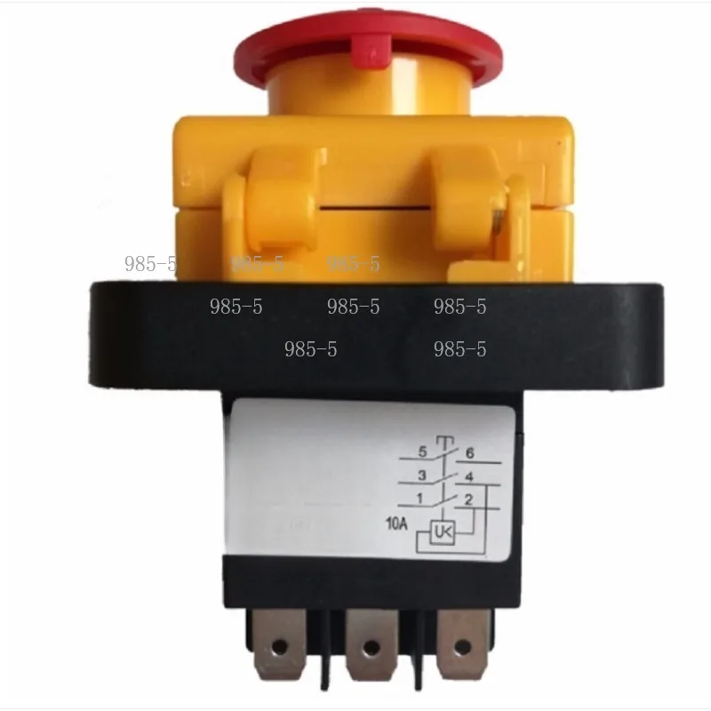 380V 400V Three-Phase Emergency Stop Switch，Electromagnetic Control Switch Industrial Three-Phase Accessory