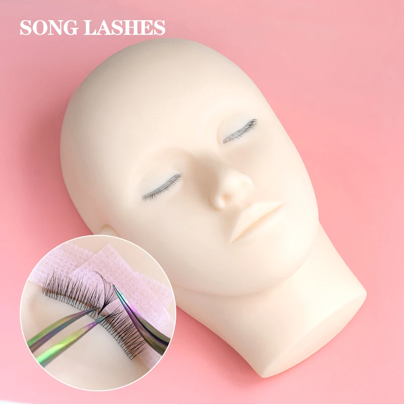 Songlashes  Mannequin Heads Make-up Practice Training Lashes Eyelash Exercises High Quality