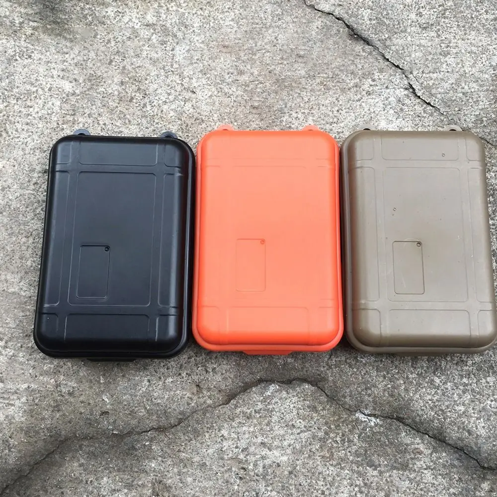 1Pcs Durable S/M/L Size Travel Storage Box Plastic Sealed Survival Box Outdoor Waterproof Camping Container