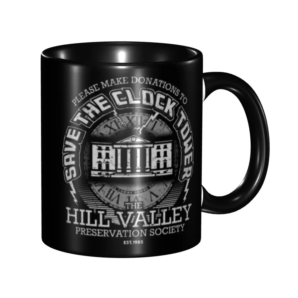 

Personalized Save The Tower Mug DIY Back To The Future Ceramic Milk Tea Coffee Cups