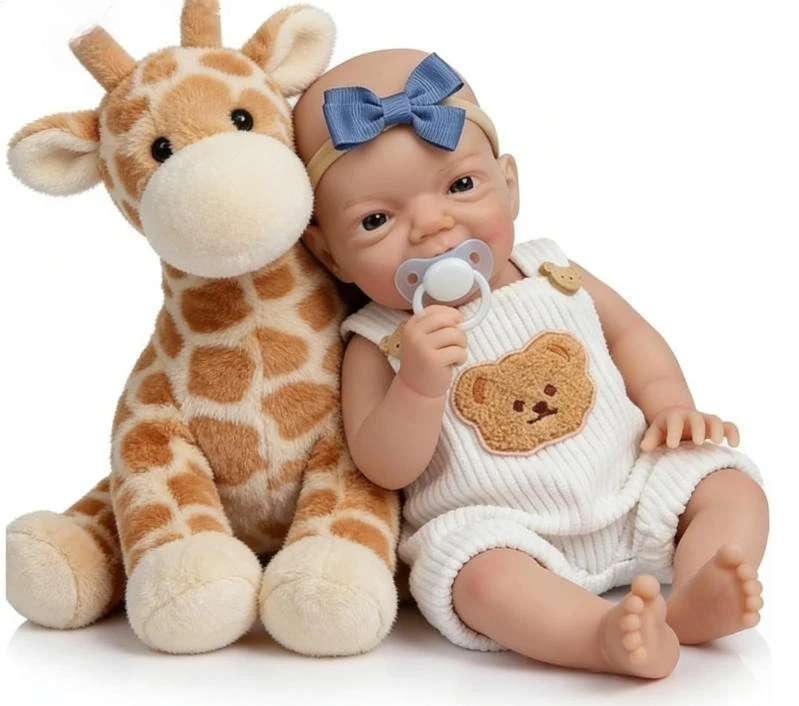 

NPK 12inch Super Soft Solid Platinum Silicone Flexible Elastic Lifelike Premie Size Cute Reboen Charlie Mouth Can Open