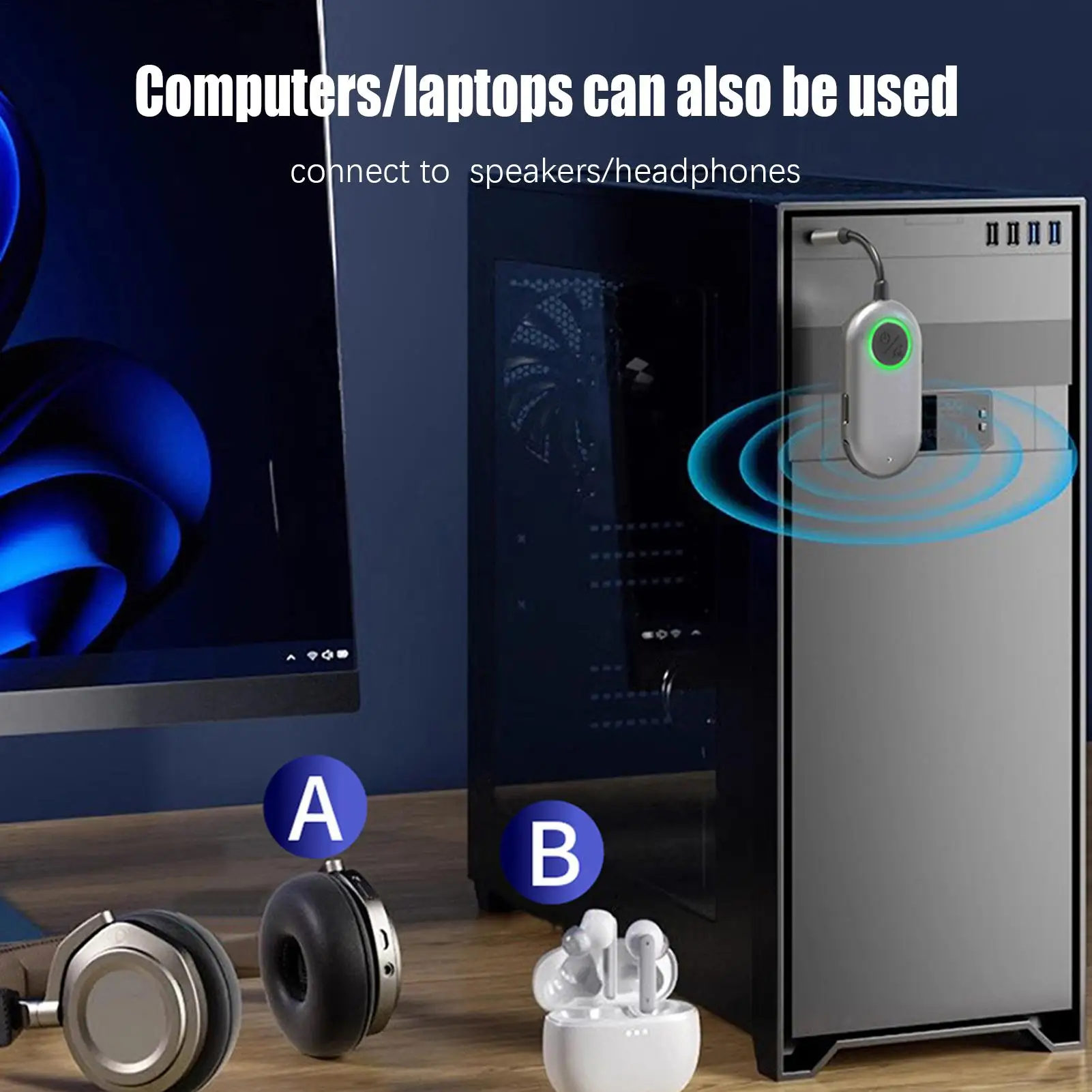 Transmetteur Radio, adaptateur Audio et musique, transmetteur d'autoradio Portable pour les déplacements quotidiens, les sorties, les affaires, les pick-up, les voyages sur route