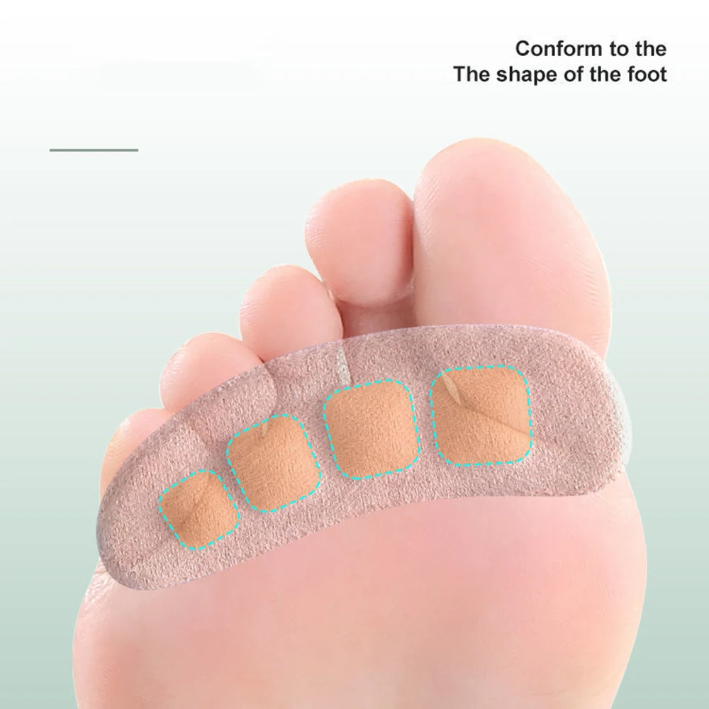 Weiche Silikon-Pads für Damenschuhe, rutschfestes Vorfuß-Einlegepad, Ferseneinlage, Gel-Einlegesohlen für Absätze, Sandalen, rutschfester Fuß – Detail 5