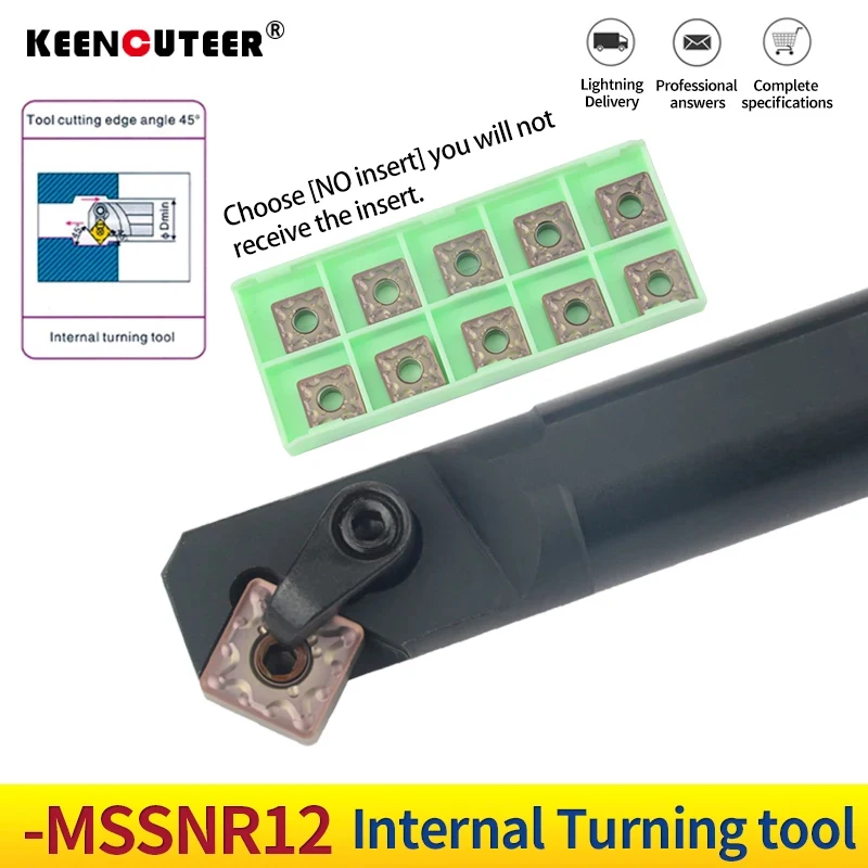 1pc S20R-MSSNR12 S25S-MSSNR12 uchwyt na narzędzia tokarskie wewnętrzne frez do metalu SNMG płytki tokarskie węglika wkładki tokarka Bar narzędzia do cięcia CNC zestaw