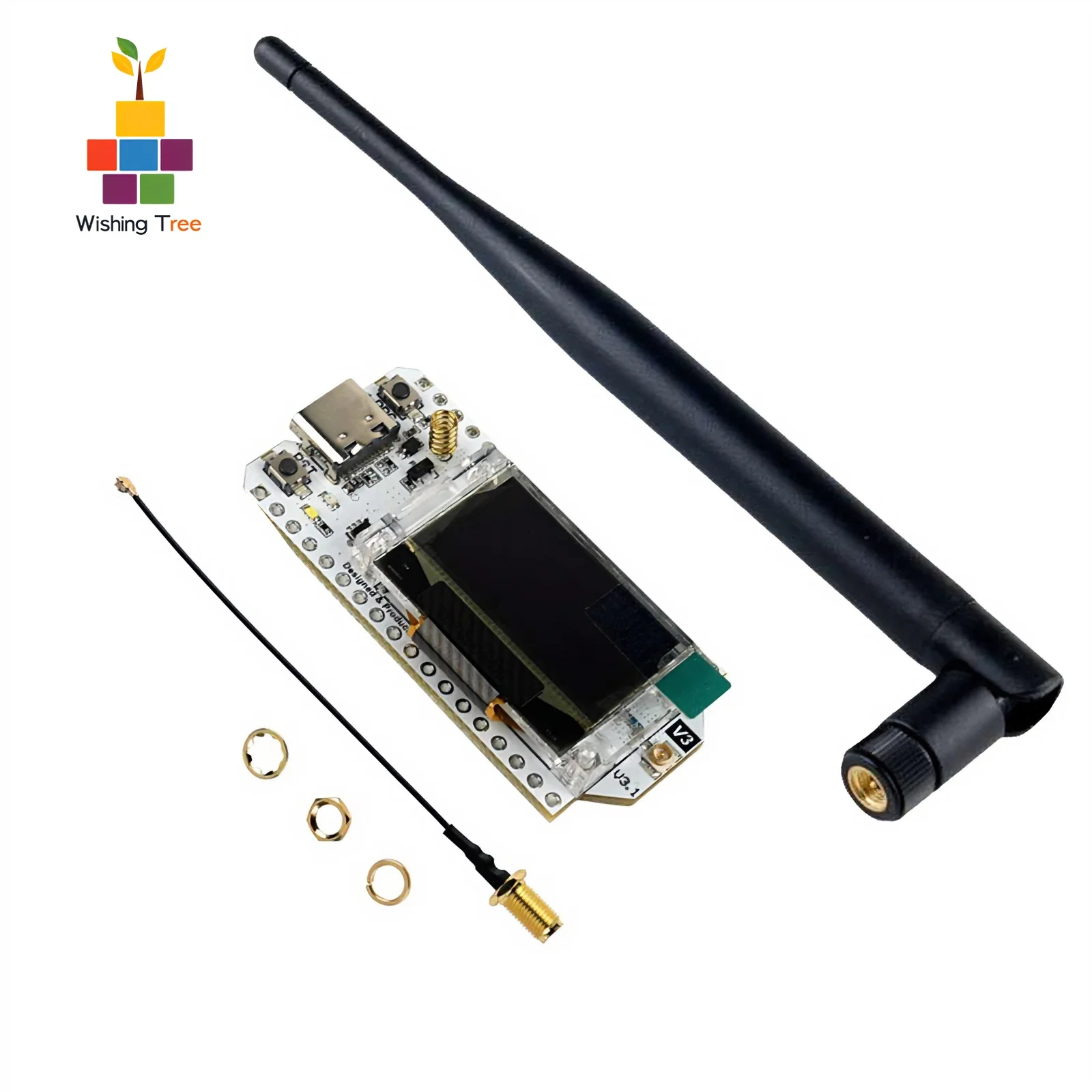 Heltec LoRa32 V3 Node Development Board ESP32-S3 WiFi BLE LoRa SX1262 with 5DBi Antenna for Meshtastic