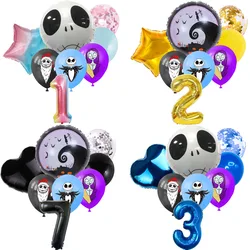 Decoración de fiesta de cumpleaños con temática de pesadilla antes de Navidad, juego de globos digitales de látex para Baby Shower, regalo para niño y niña