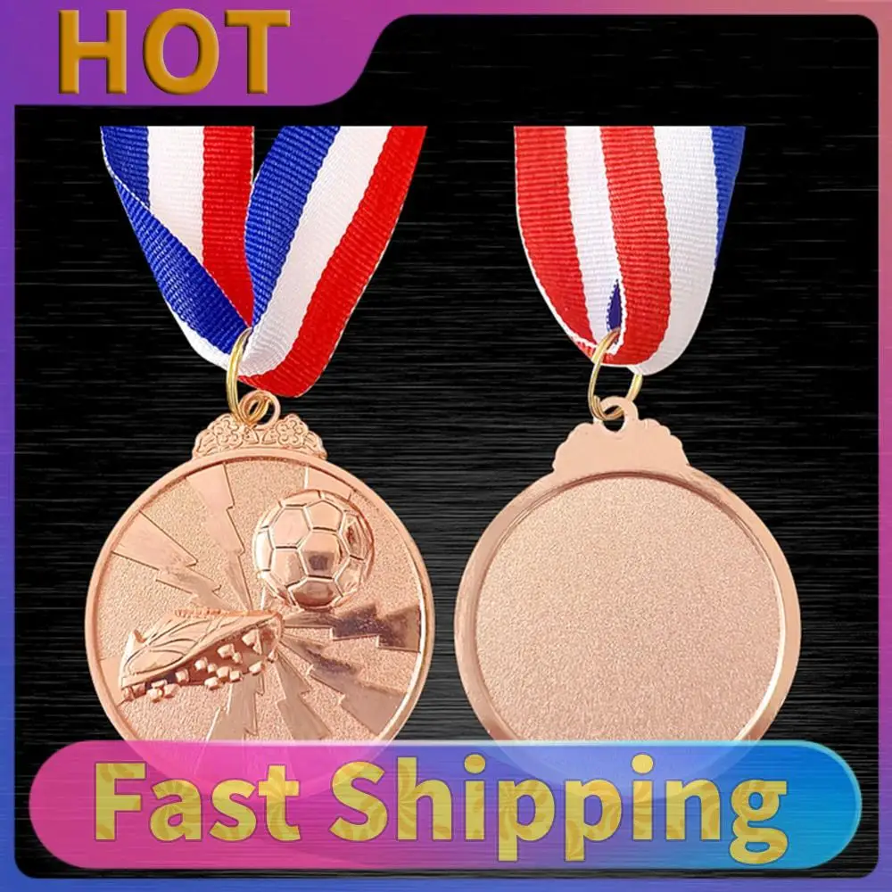 

Футбольные медали: золотые, серебряные, бронзовые наградные медали, 2-дюймовые медали из цинкового сплава с лентой на шею, спортивные медали для сувениров на вечеринках