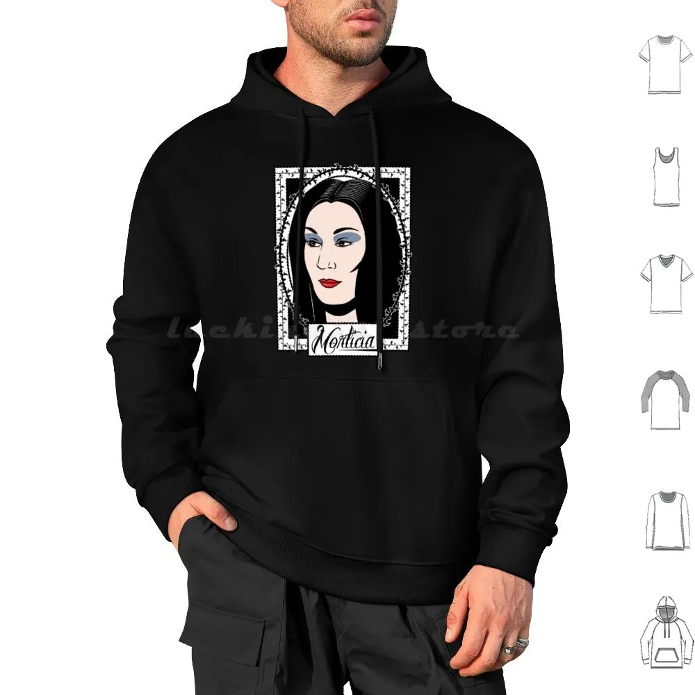 Morticia Addams familia Adams Anjelica Huston sudaderas con capucha de manga larga Roy Lichtenstein Lichtenstein Pop Art película de terror