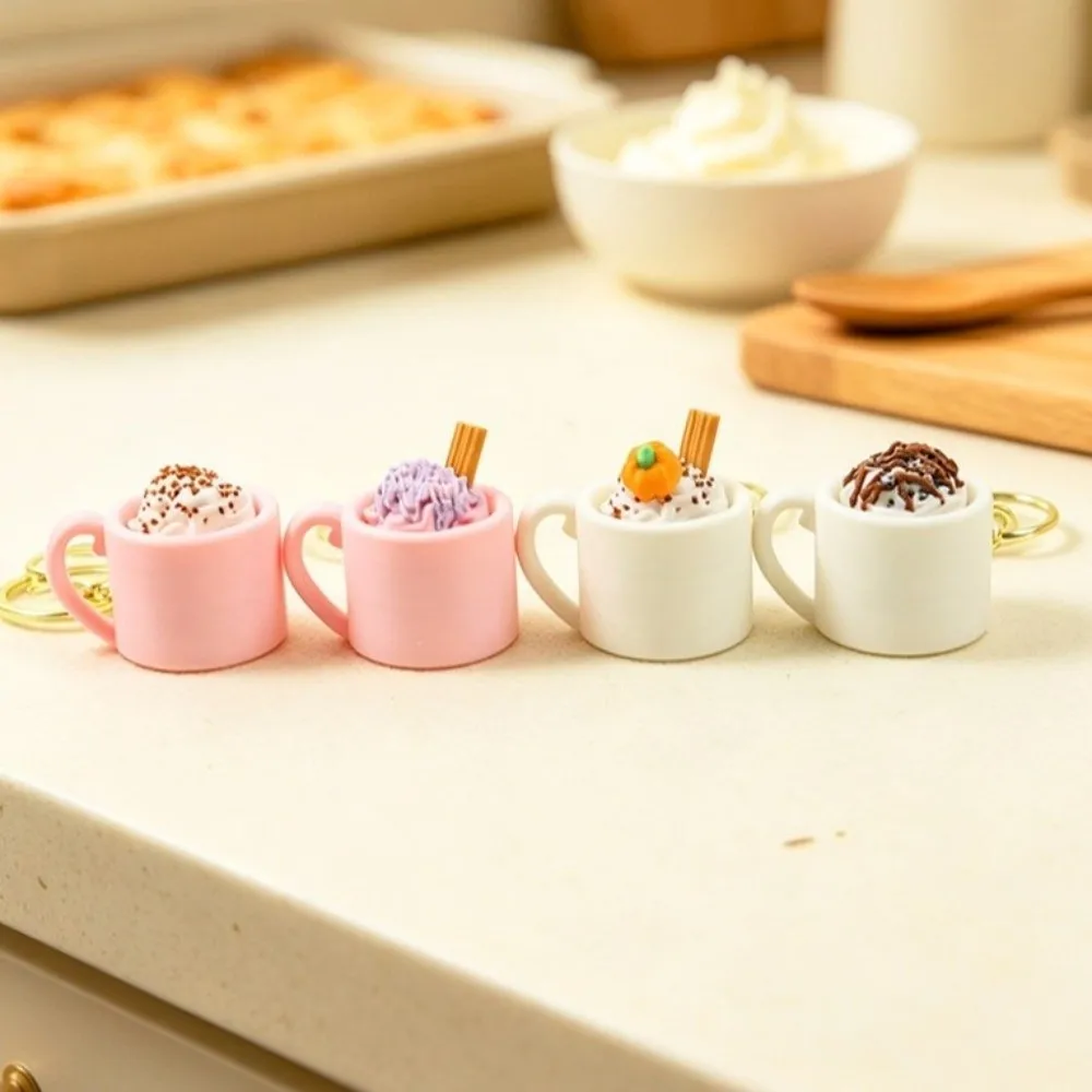 3D Printed Artificial Sundae Mug Clicker Mug Shaped Click Sound Simulated Ice Cream Fidget Keychain Coffee Cup Mechanical Click