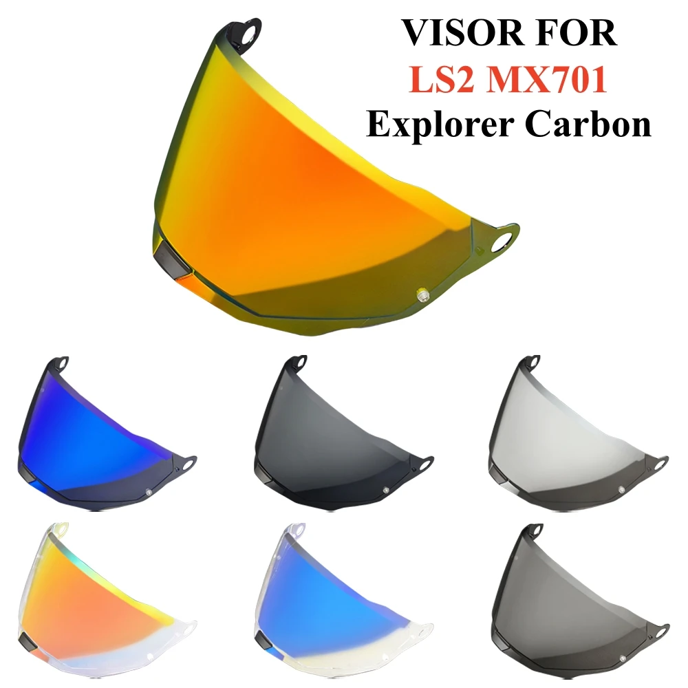 MX701 Motorcycle Helmet Visor for LS2 MX701 EXPLORER Shield Motocross Rally Off-Road Casco Moto Lens Uv Cut Sunshield