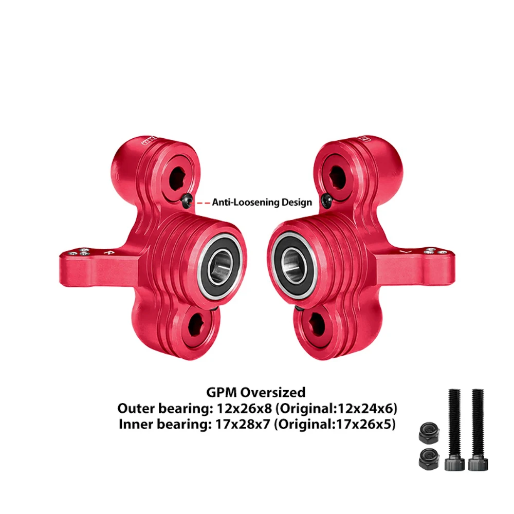 GPM Metal Alloy Front Steering Cup Steering Block ARA330558 for ARRMA 1/5 Kraton Outcast V2 8S EXB 8S Monster Truck RC Car