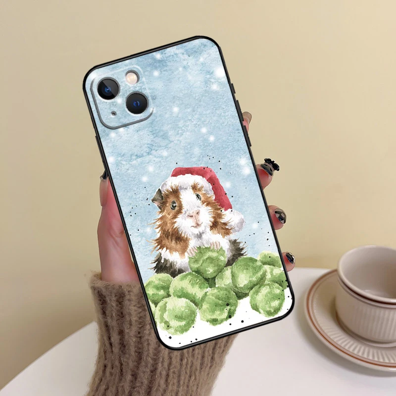 Cartoon Guinea Pig Phone Case For iPhone 15 14 Plus 11 12 13 16 Pro Max Mini 7 8 X XR XS Max Cover