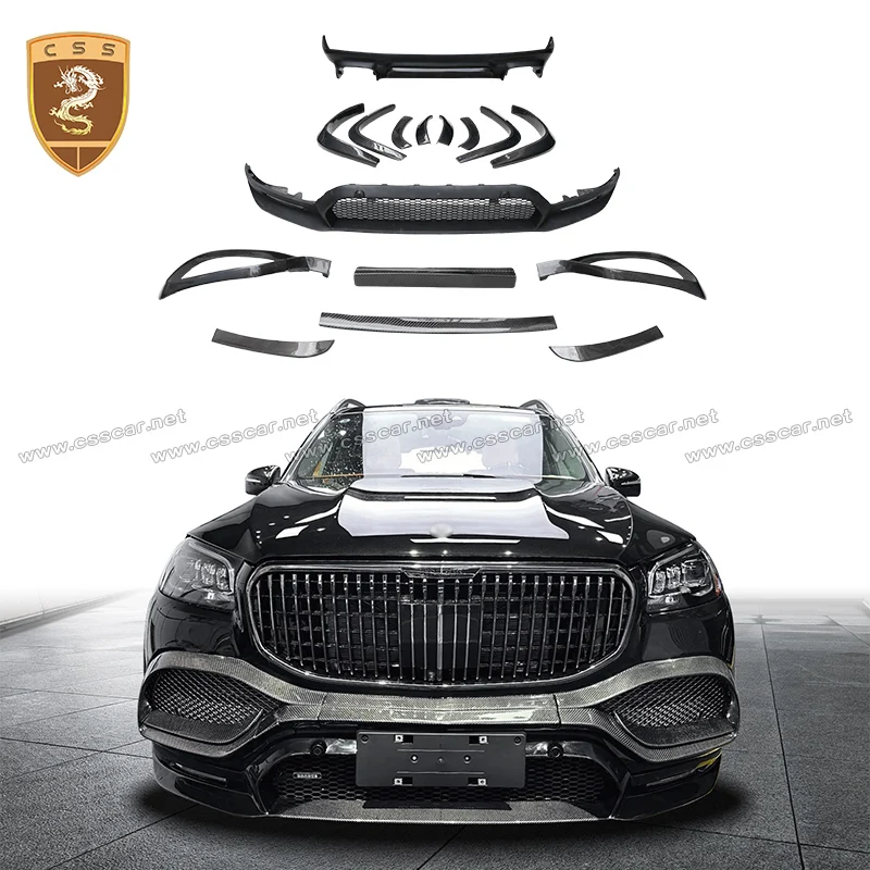 BB Style Front Rear Wheel Fender Mudguard Splash Mud Flap Guard For Maybach 2020-2024 GLS X167 Bumper Lip Exhaust Pipe Nozzle