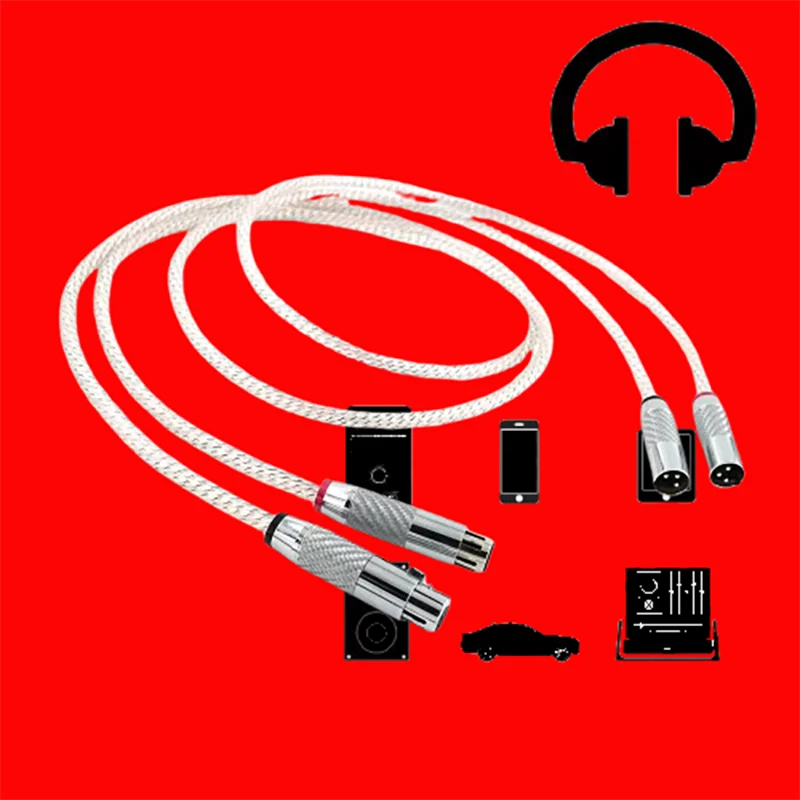 

OIDN Series Balanced Cable: Carbon XLR Plugs + Gold Contacts for Hi-End Audio Systems