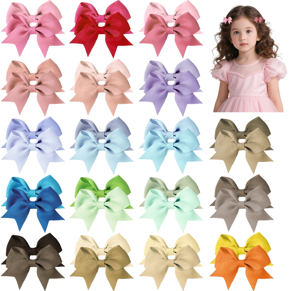 Pince à cheveux avec nœud en ruban coloré Macaron, 10 pièces/carte, Mini alliage pour fille mignonne, accessoire pour cheveux Non endommagé, cadeau pour enfants