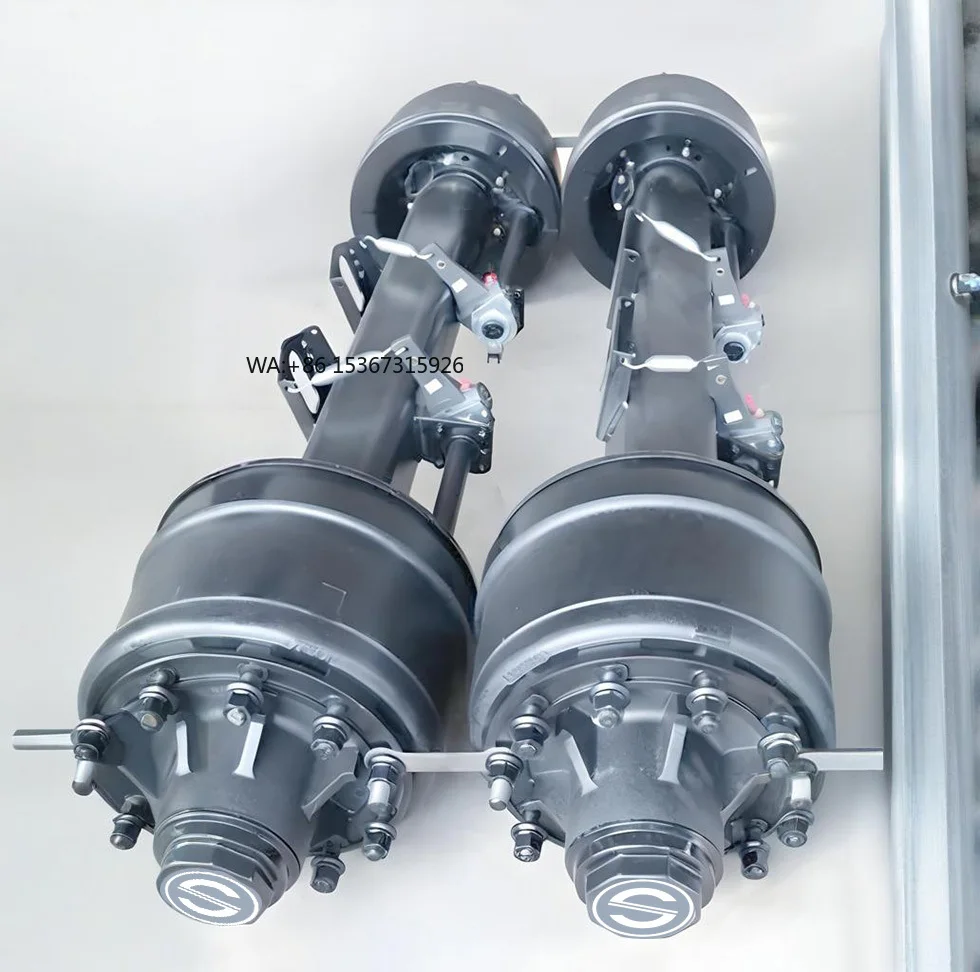 

German Type Axle Square Beam 10-Bolt Hub BPW Design New 12T/14T/16T for Semi-Trailer Welding