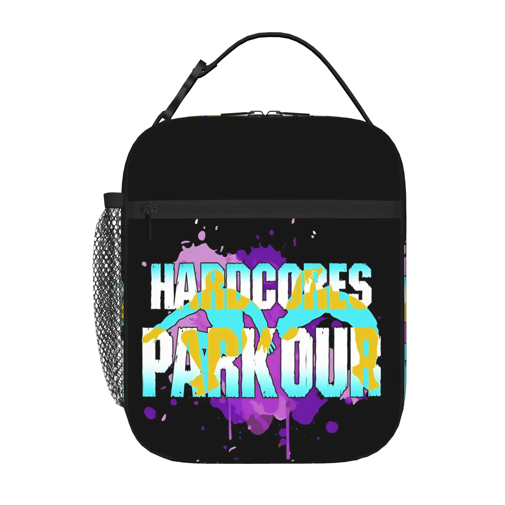 Back to school season Parkour Food Bag Hardcores Zipper Closure Cool Classic Food Storage Lunch Bag